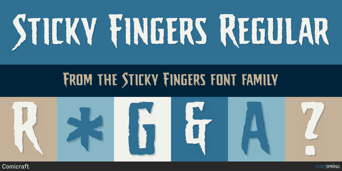 sticky fingers font